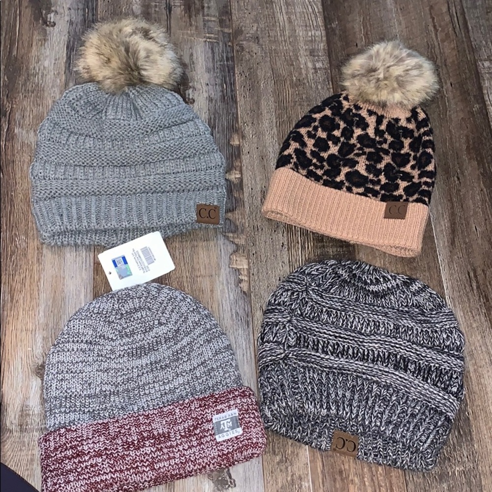 4 beanies- CC brand